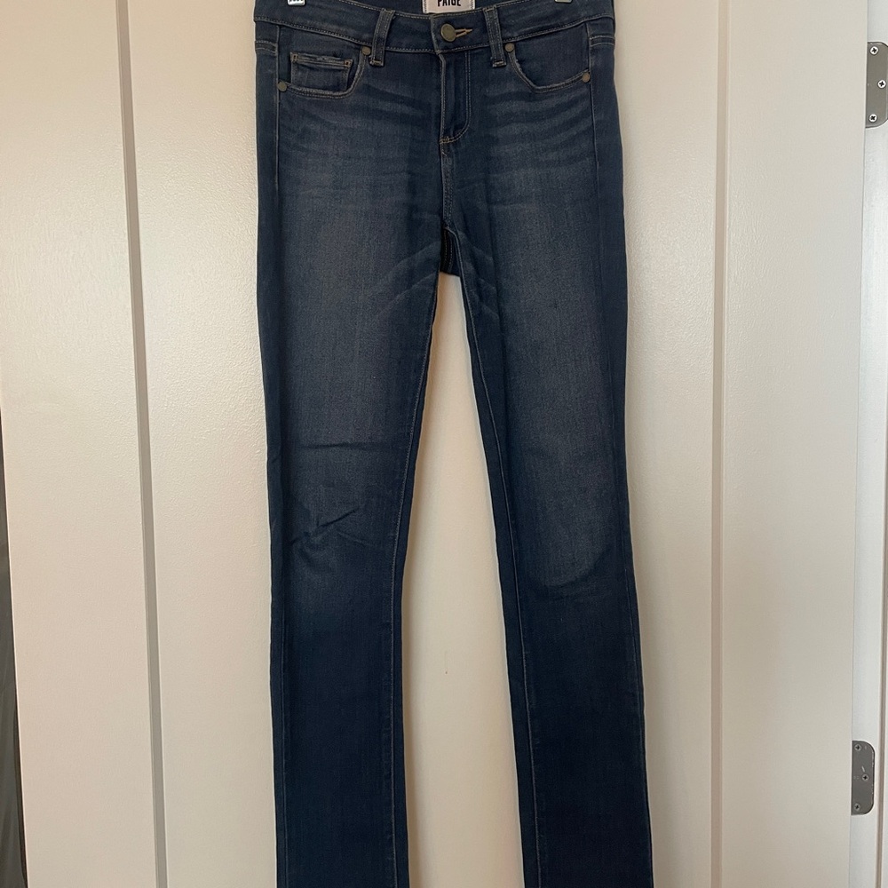 PAIGE Dark Blue Women's Skinny Jeans